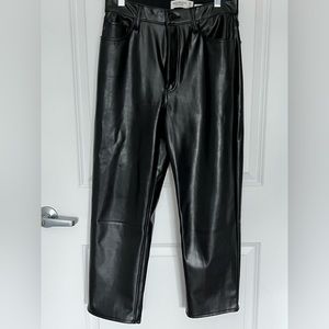 Abercrombie and Fitch vegan leather trouser